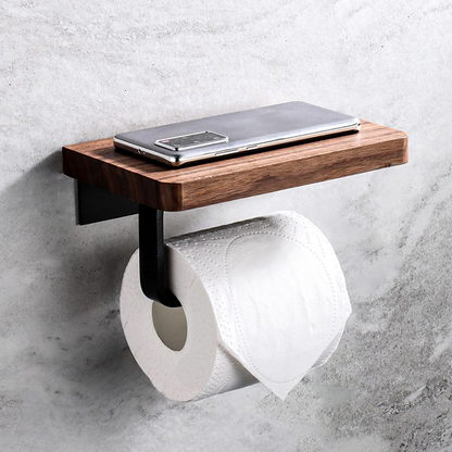 Wood Toilet Paper Holder